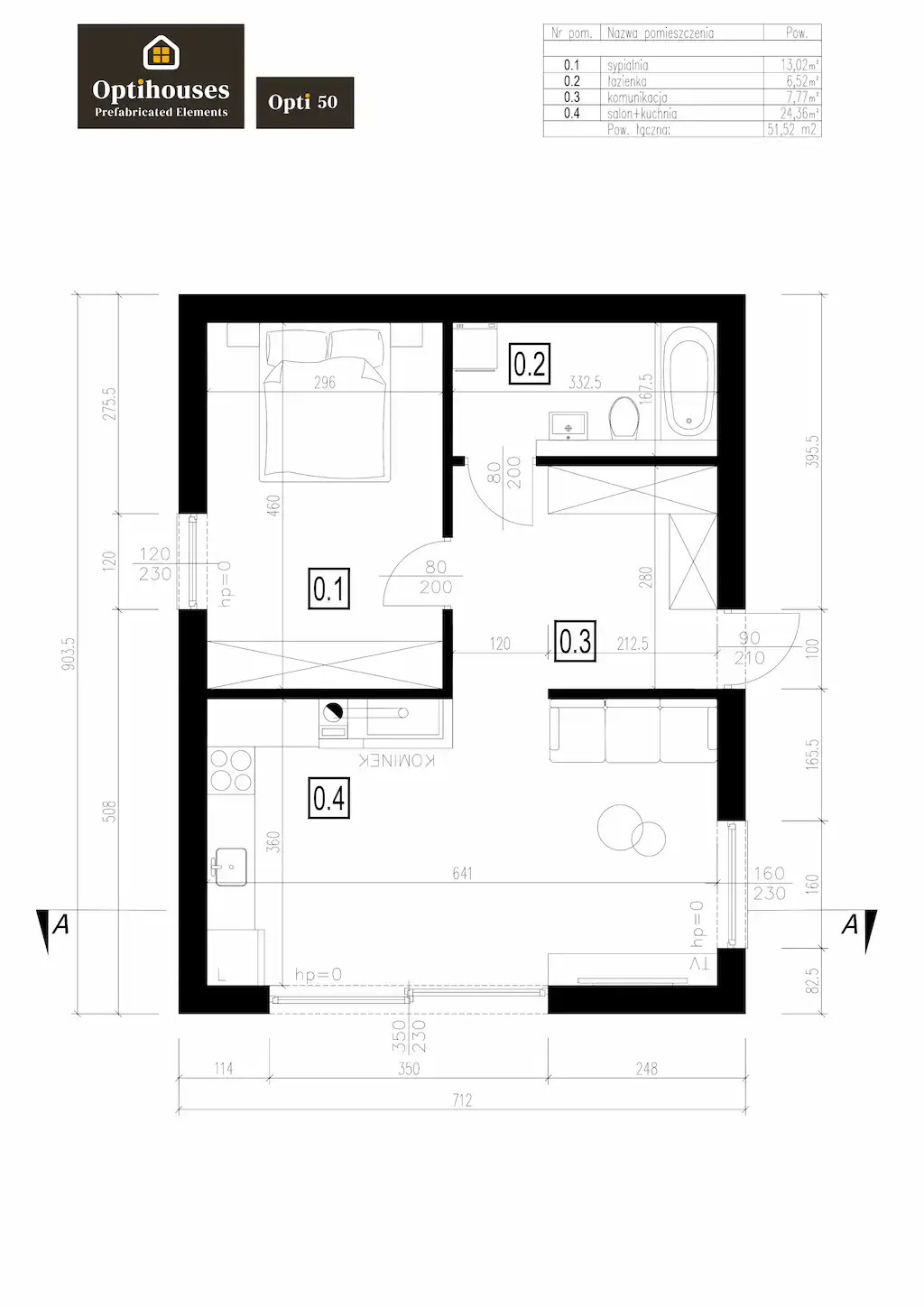 Dom całoroczny Opti 50 - Teraz HIT Oferta ! OptiHouses.com miniatura 5
