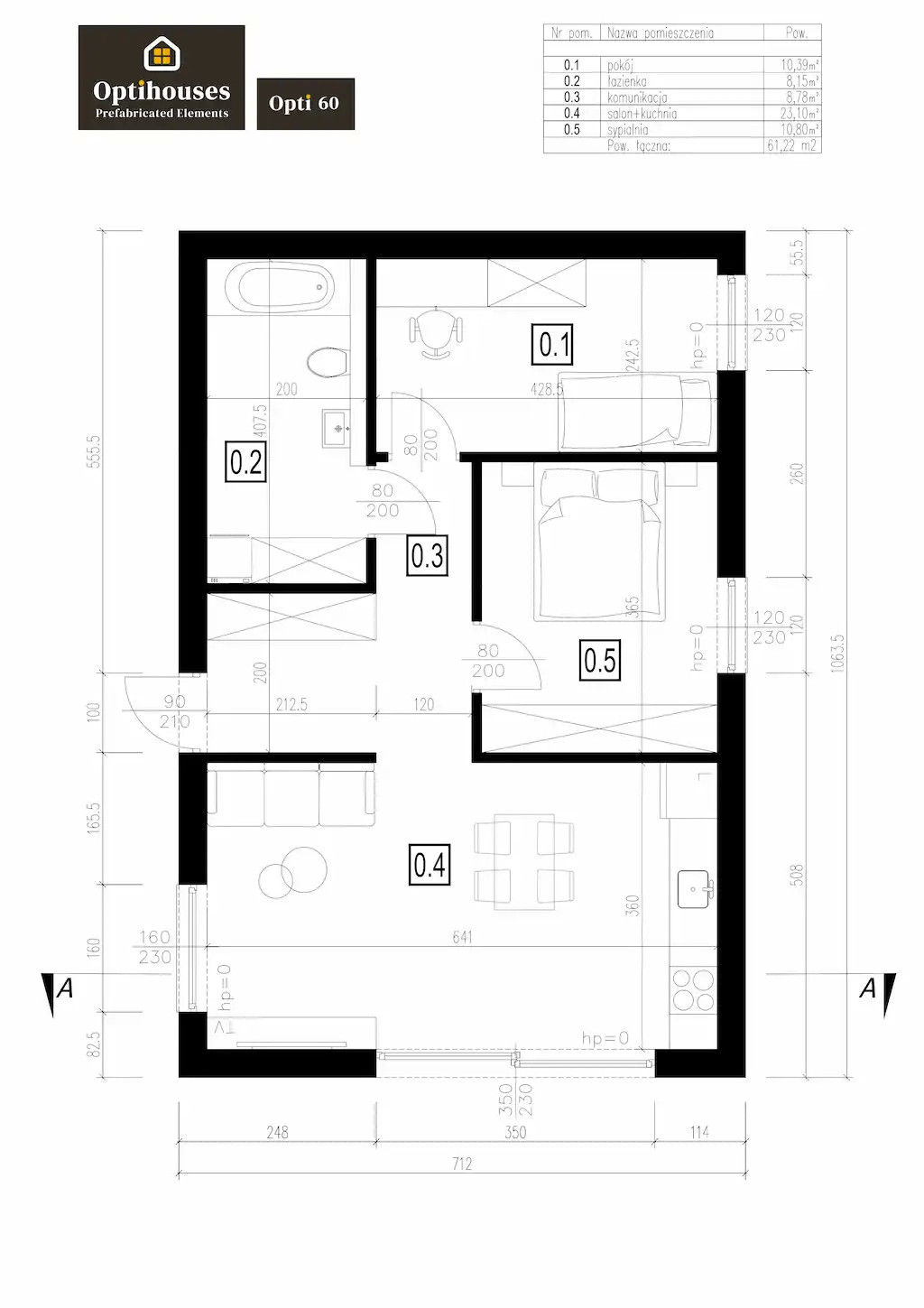 Dom całoroczny Opti 60 - Teraz HIT Oferta ! OptiHouses.com miniatura 7