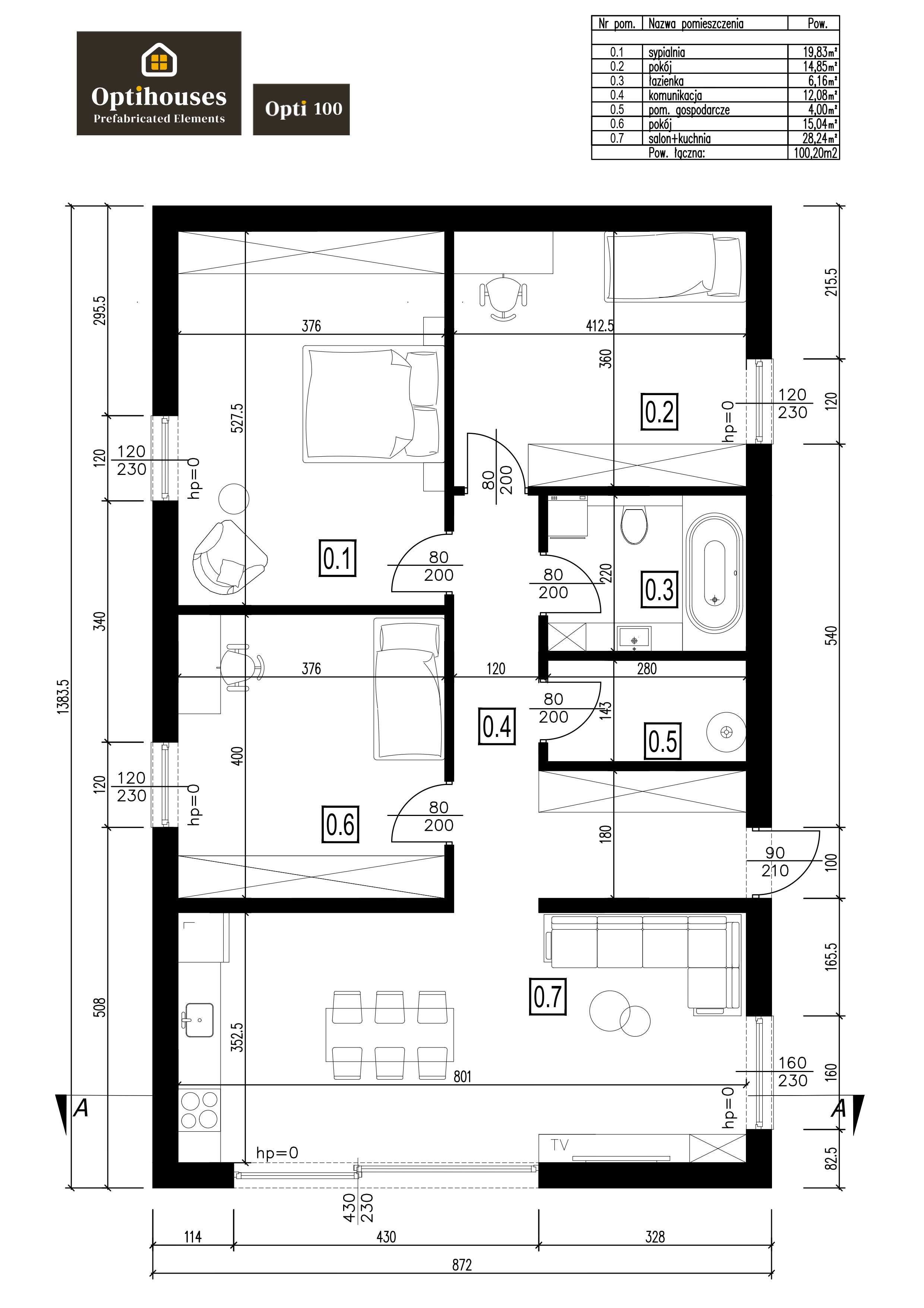Dom całoroczny Opti 100 - Teraz HIT Oferta ! OptiHouses.com miniatura 10