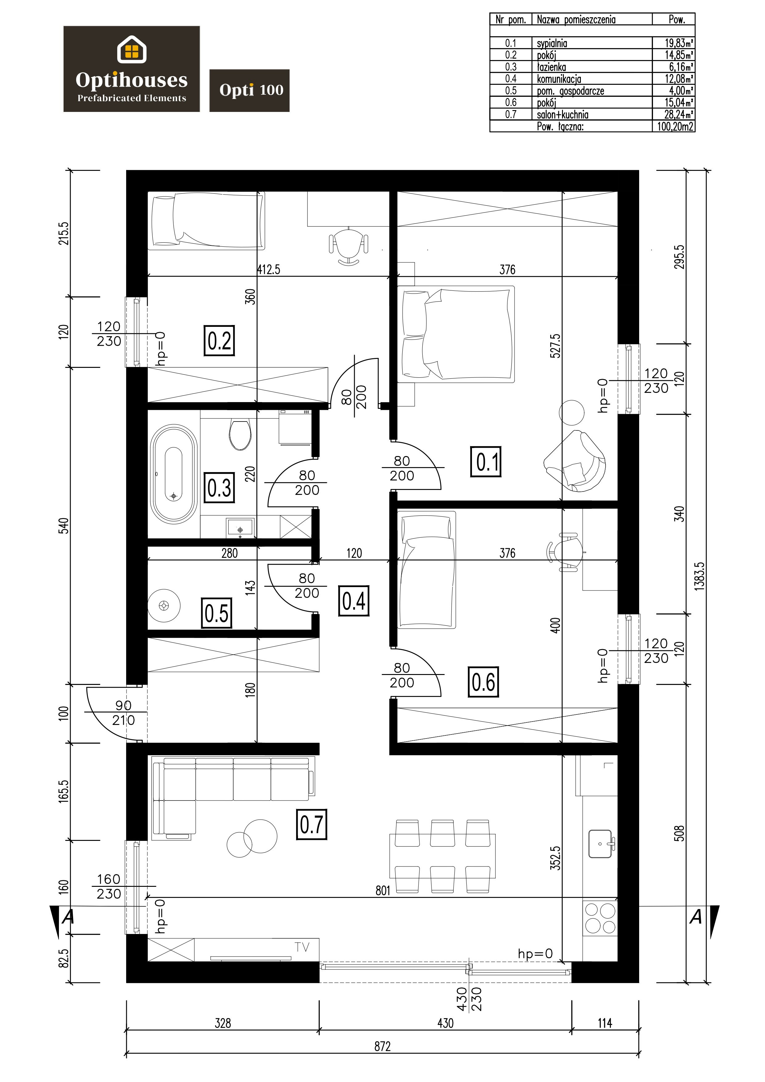 Dom całoroczny Opti 100 - Teraz HIT Oferta ! OptiHouses.com miniatura 12