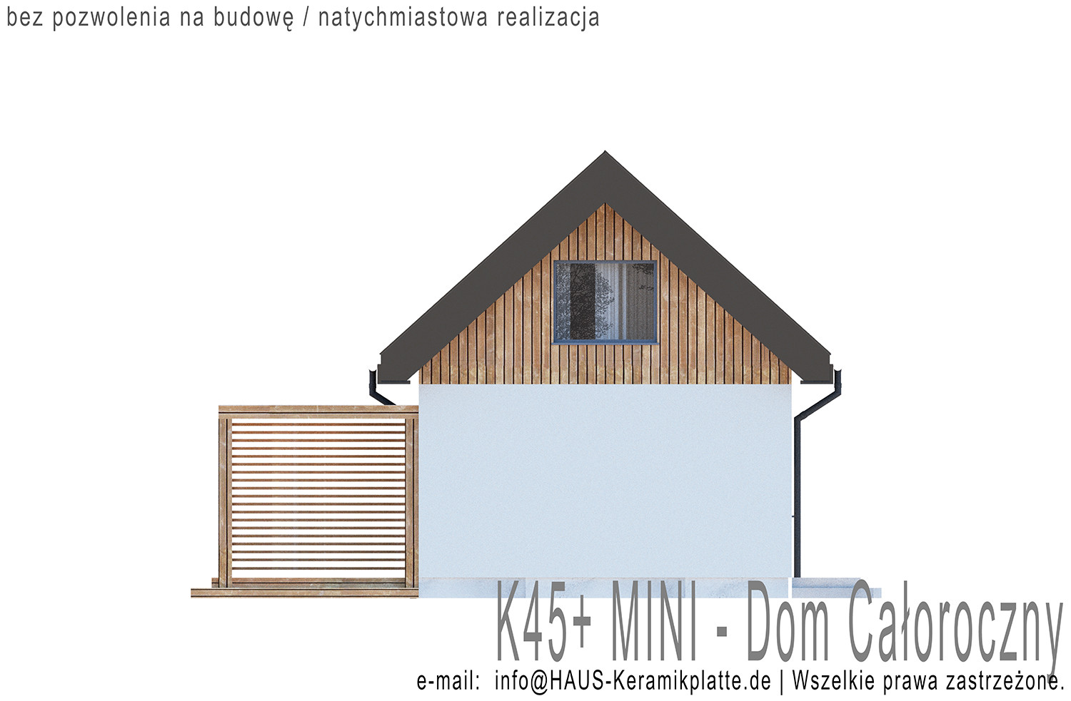 Dom całoroczny K45+MINI - Teraz HIT Oferta ! DomIdealny.pro miniatura 3