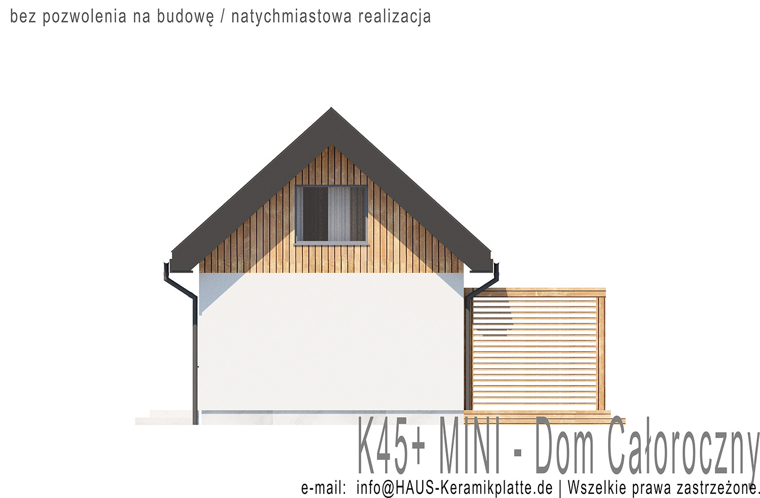 Dom całoroczny K45+MINI - Teraz HIT Oferta ! DomIdealny.pro miniatura 4