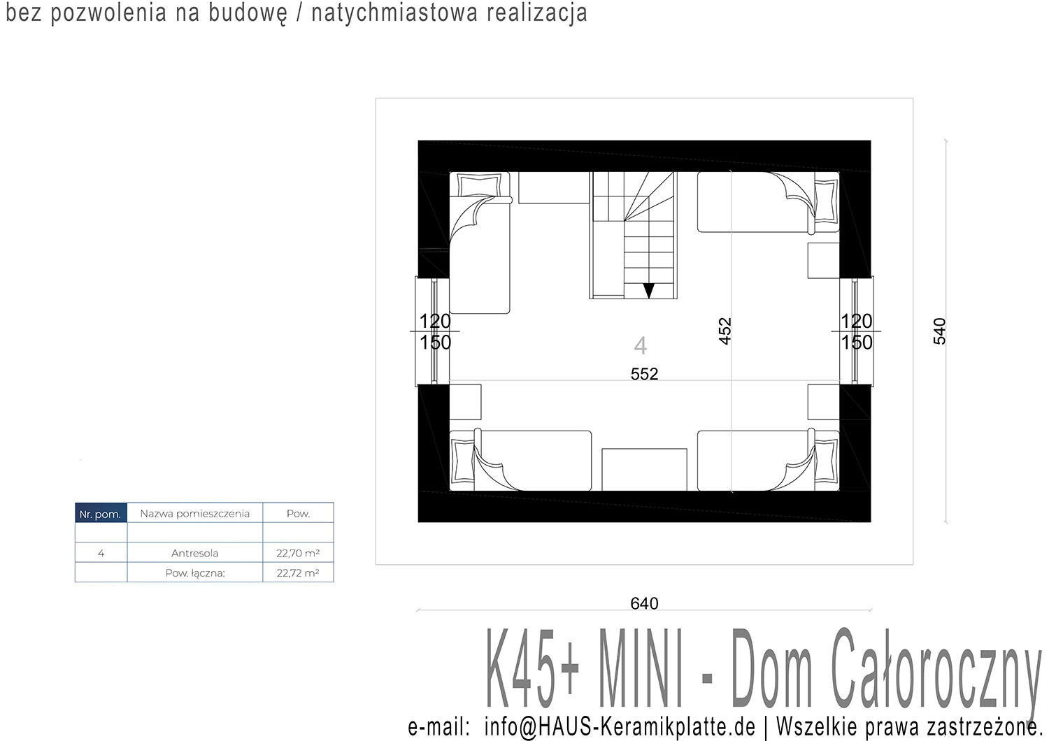 Dom całoroczny K45+MINI - Teraz HIT Oferta ! DomIdealny.pro miniatura 8