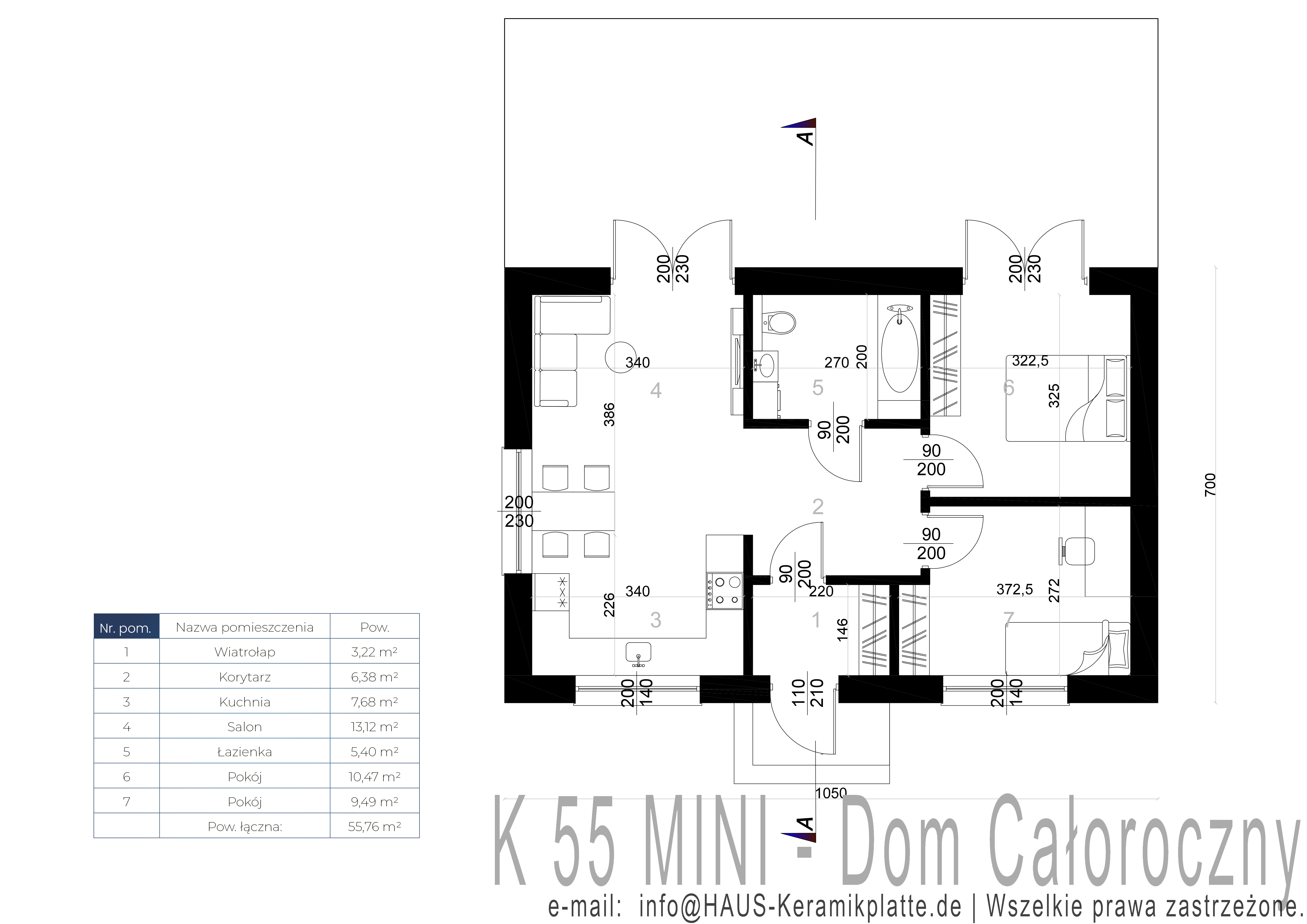 Dom całoroczny K55+MINI - Teraz HIT Oferta ! DomIdealny.pro miniatura 8