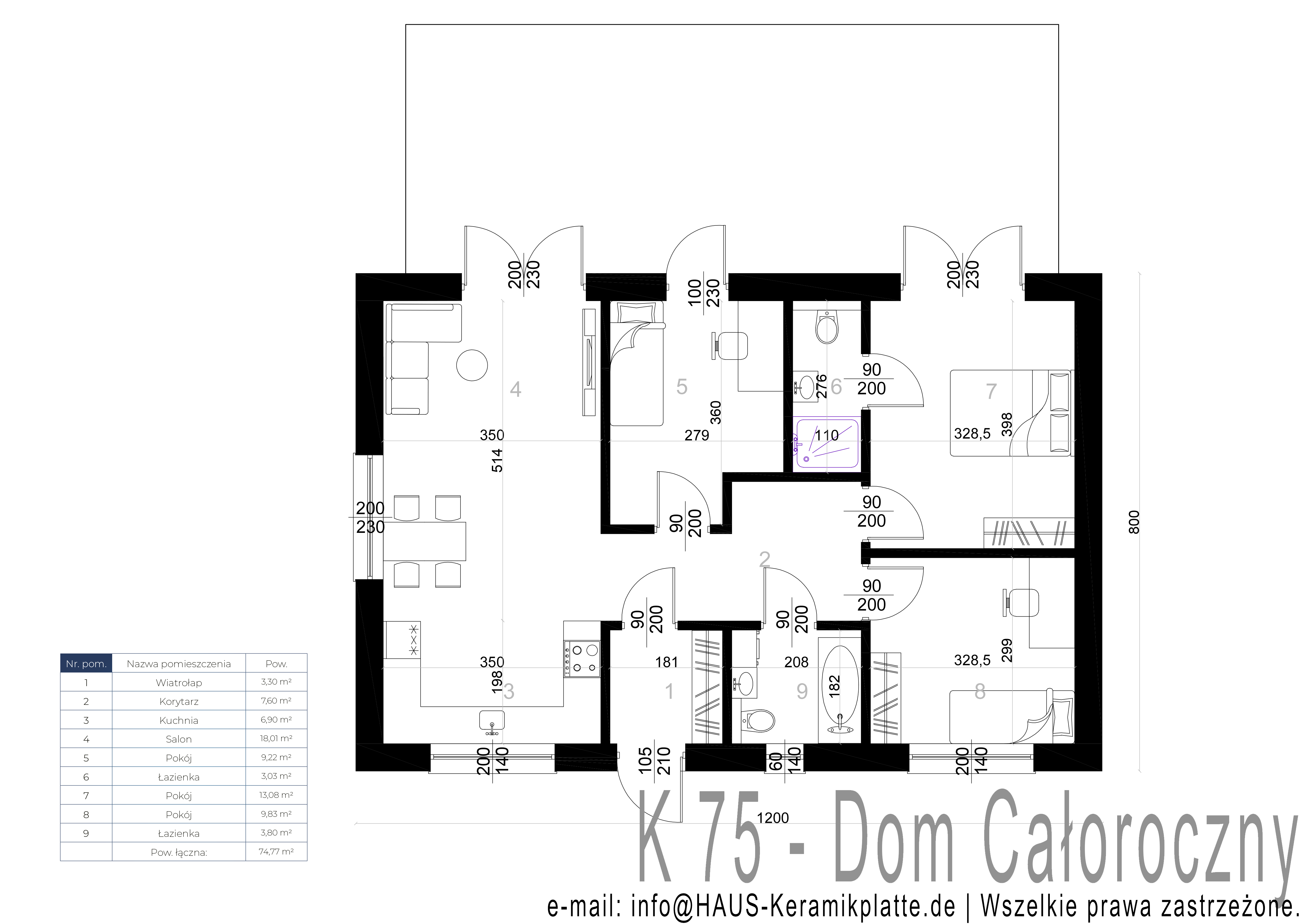 Dom całoroczny K75 - Teraz HIT Oferta ! DomIdealny.pro miniatura 8