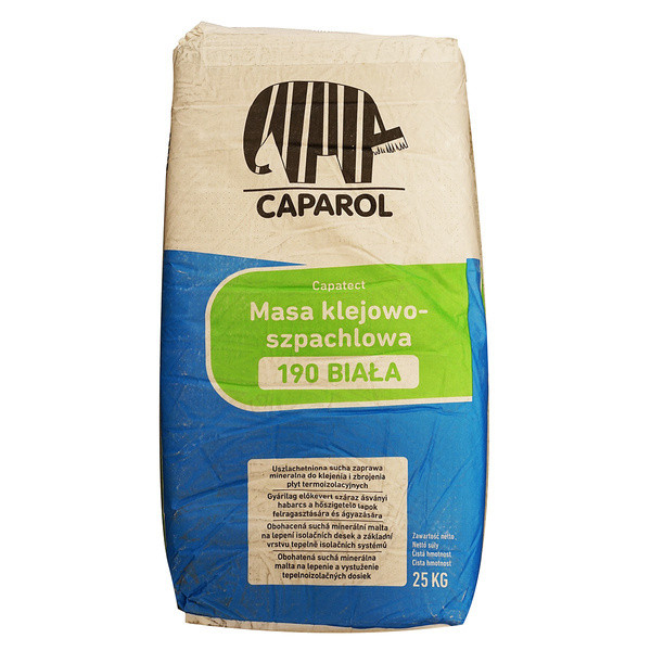 CAPAROL Capatect 190 masa klejowo - szpachlowa do siatki 25kg biały (48opak/pal)