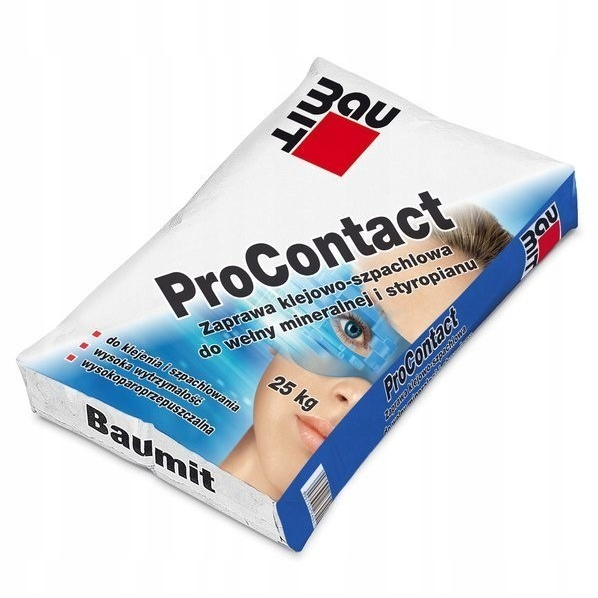 BAUMIT ProContact zaprawa klejowo-szpachlowa do styropianu i wełny 25kg (42opak/pal)