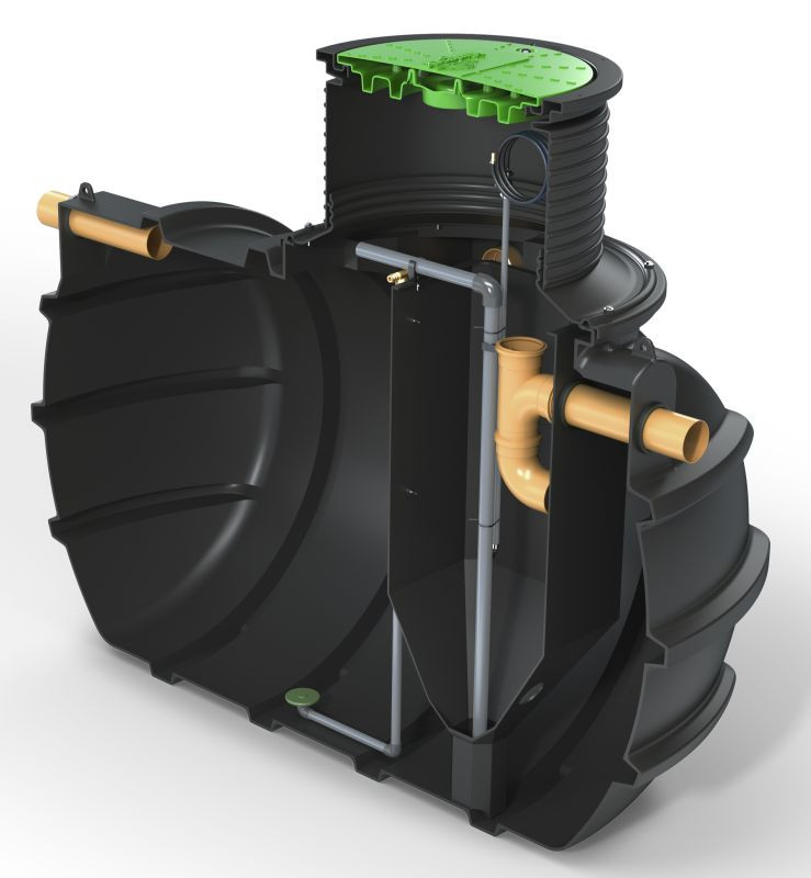 BioAir® 1, 0.60 m³/d, do 4 RLM, zintegrowana dmuchawa